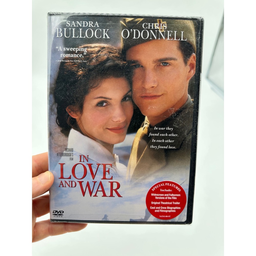 New Line Cinema In Love and War DVD Sandra Bullock Chris O'Donnell Romance WWI